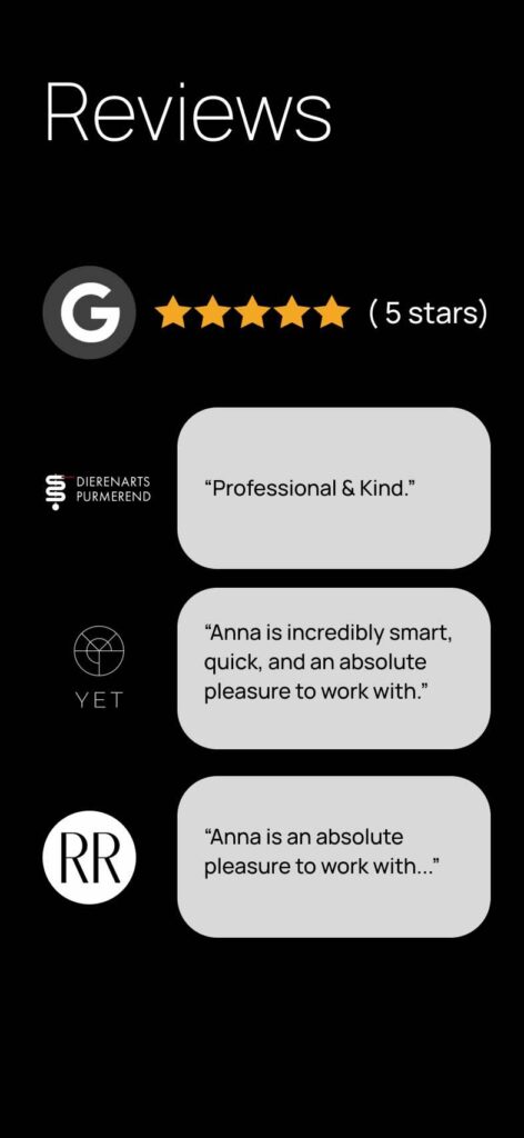 Google Reviews plugin installation by Anna Veerman about me